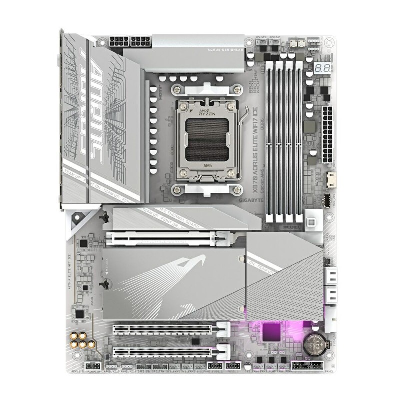 Carte Mère Gigabyte X870 AORUS ELITE WF7 ICE AMD AM5 AMD X870