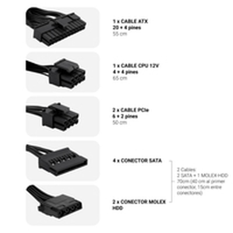 Bloc d’Alimentation CoolBox COO-FAPW3-650 650 W 6 W