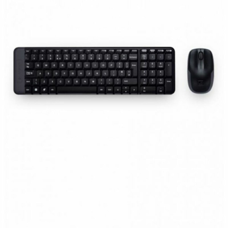 Clavier et souris sans fil Logitech 920-003159 Noir Espagnol Qwerty