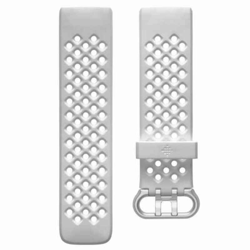 Sangle Fitbit CHARGE 4 FB168SBWTS Blanc Silicone