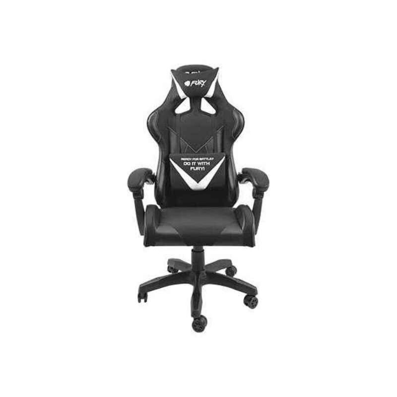 Chaise de jeu Fury Avenger L Noir Blanc