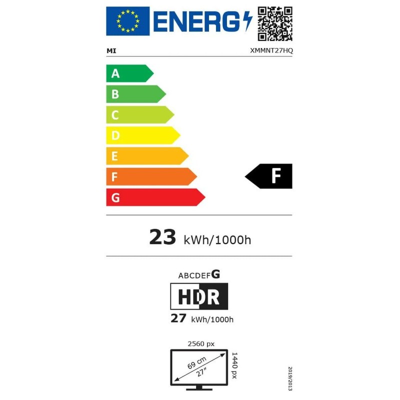 Écran Xiaomi BHR5039GL 27" IPS 165 HZ LED IPS 165 Hz