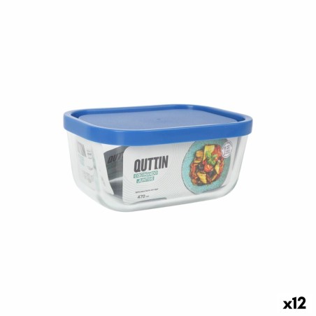 Boîte à lunch Inde Frigo Rectangulaire 470 ml (12 Unités)