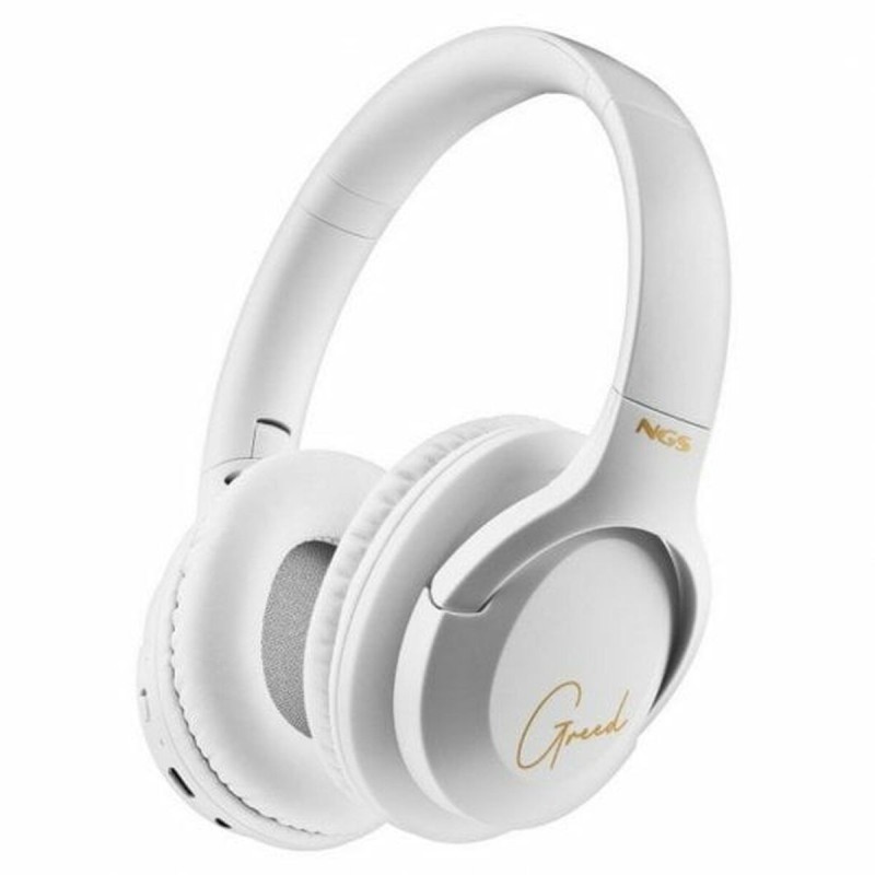 Casques Bluetooth avec Microphone NGS ARTICAGREEDWHITE Blanc