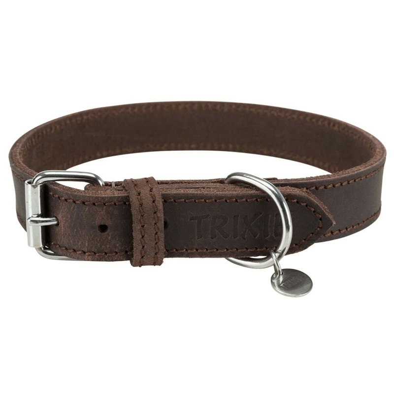 Collier pour Chien Trixie Rustic Brun foncé M/L 42-48 cm