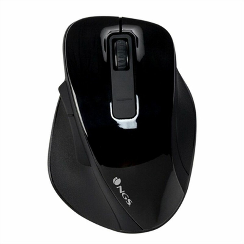 Souris Optique Sans Fil NGS BOWBLACK Noir 1600 dpi (1 Unité)