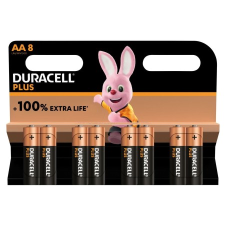 Piles Alcalines DURACELL LR06 LR6 AA 1.5V (8 pcs)