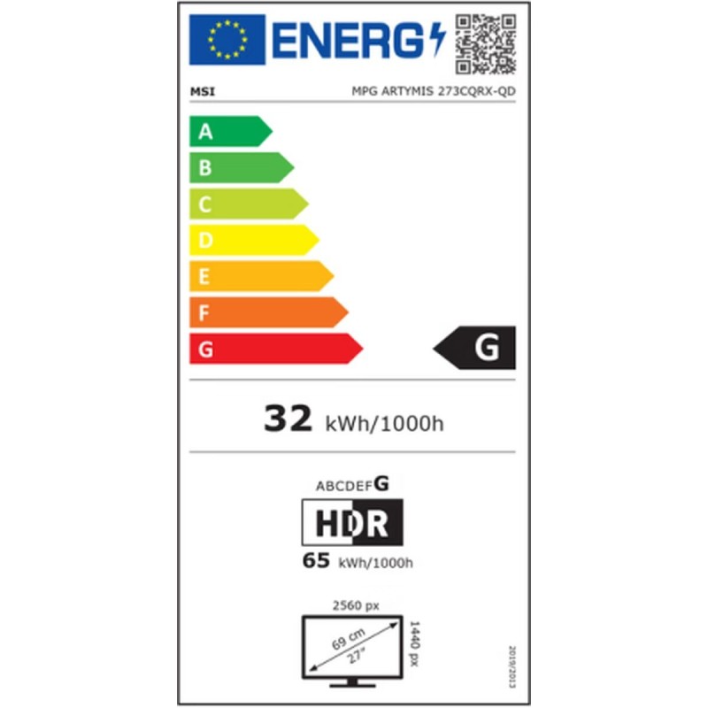 Écran MSI G32C4 E2 31,5" Courbe