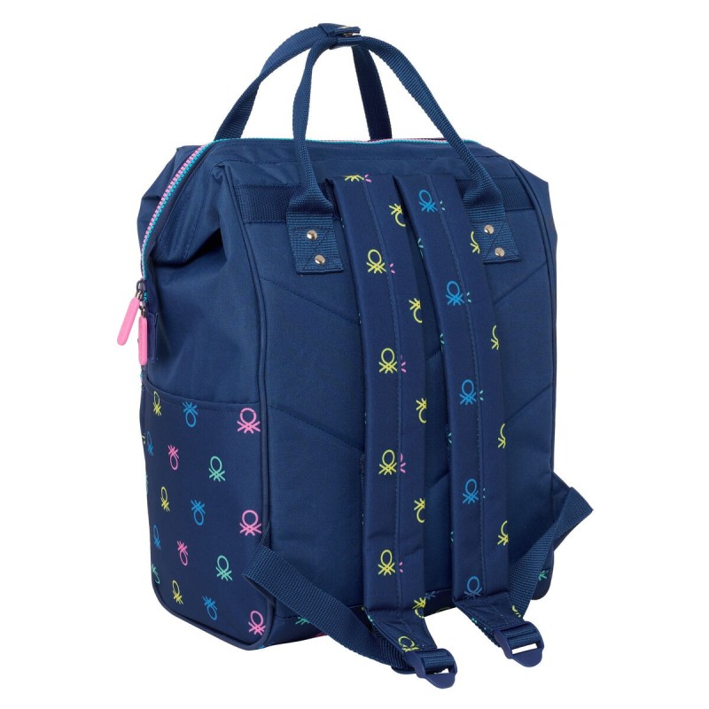 Sacoche pour Portable Benetton Cool Blue marine 27 x 40 x 19 cm