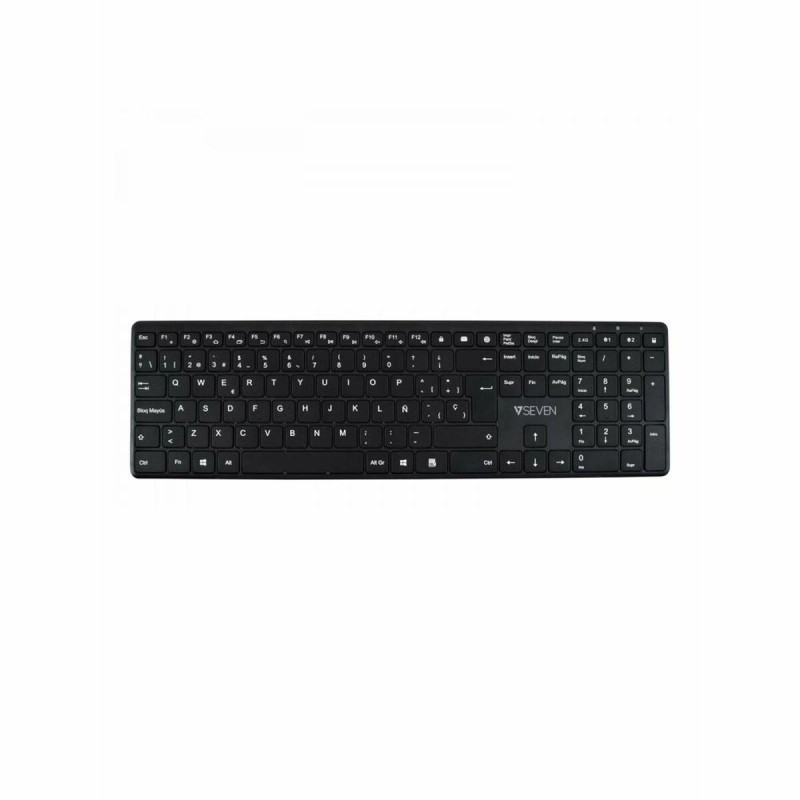 Clavier Bluetooth V7 KW550 BT Noir Espagnol Qwerty