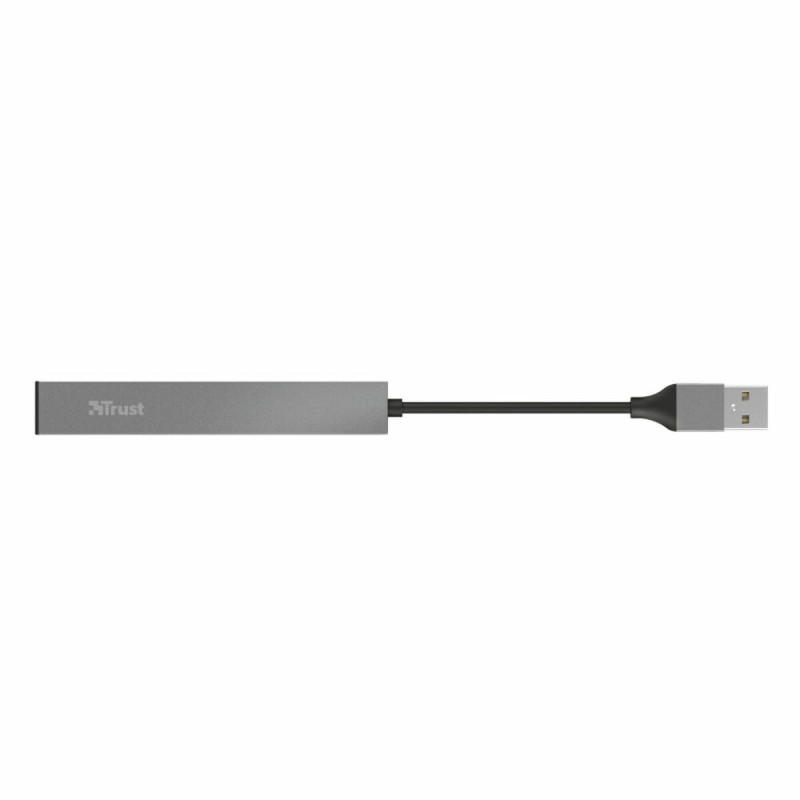 Hub USB Trust 23786 USB x 4 Gris Argenté Aluminium 3600 W