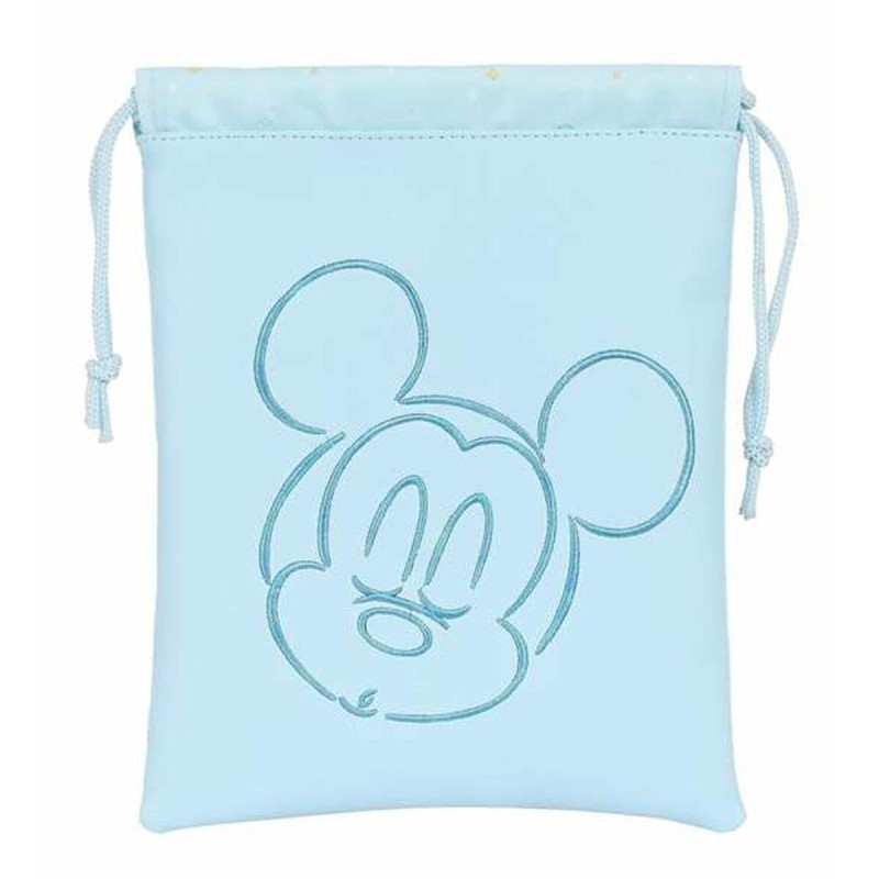 Sac pour snack Mickey Mouse Baby Bleu clair Polyuréthane 20 x 25 cm