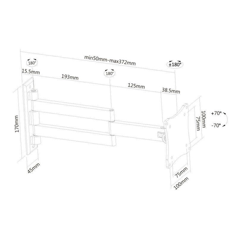 Support de TV Neomounts FPMA-W830 10" 27" 12 kg