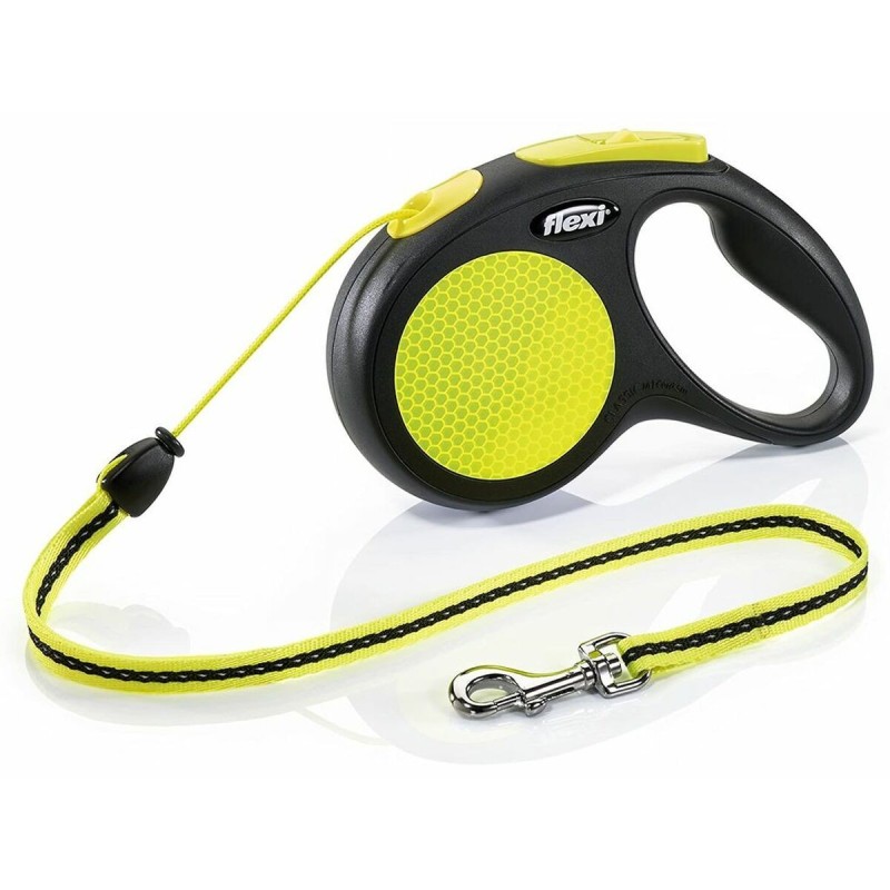 Laisse pour Chien Trixie flexi New NEON Jaune Réfléchissant 5 m