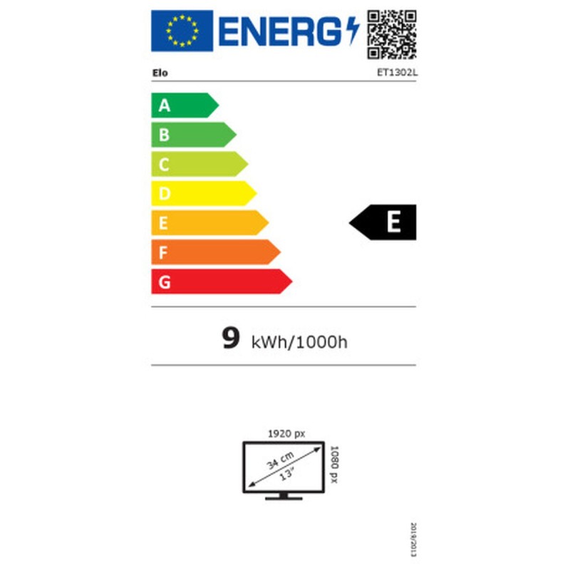 Écran Elo Touch Systems E683595 Full HD 13