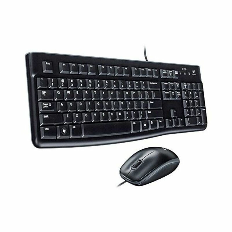 Clavier et Souris Optique Logitech 920-002562 Noir Anglais QWERTY