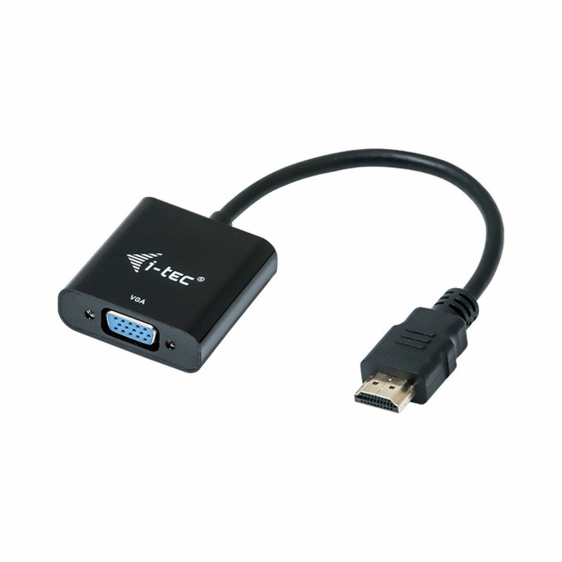 Adaptateur HDMI vers VGA i-Tec HDMI2VGAADA Noir 15 cm