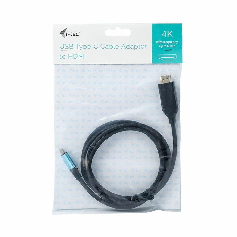 Câble USB-C vers HDMI i-Tec C31CBLHDMI60HZ2M Noir 2 m 4K Ultra HD