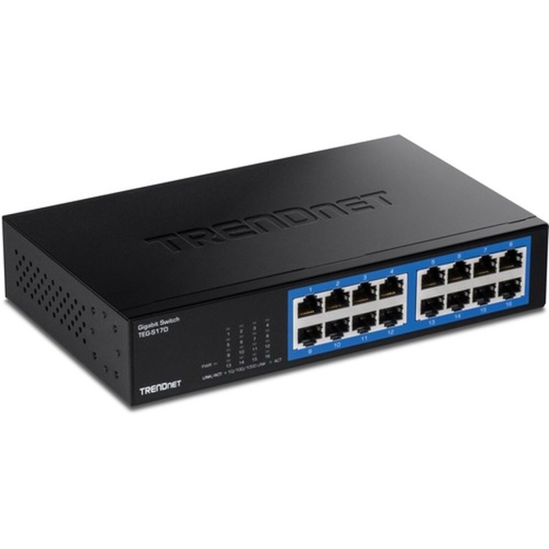 Switch Trendnet TEG-S17D Noir