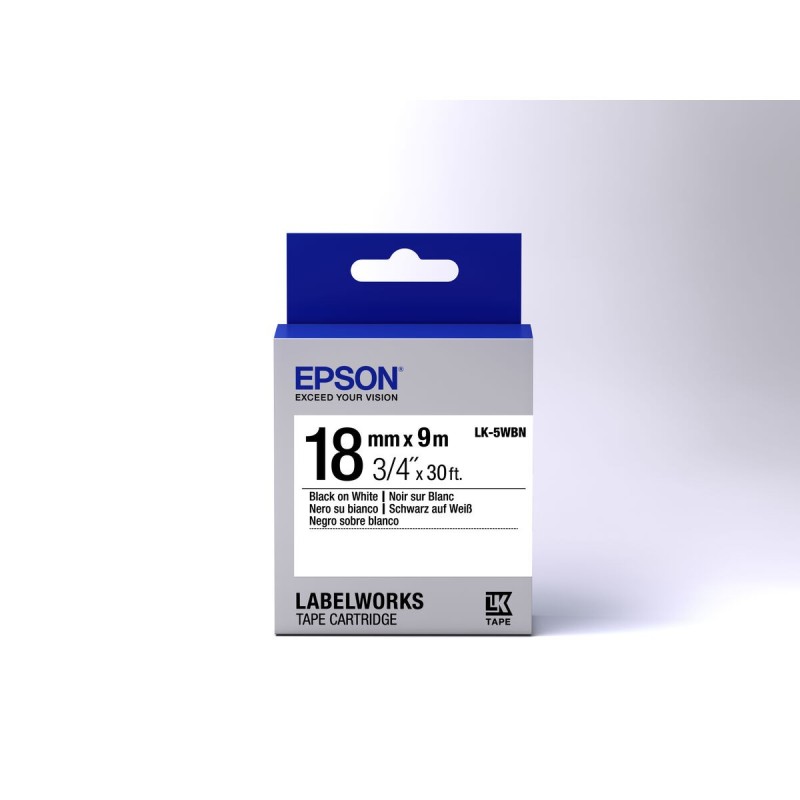 Etiquettes pour Imprimante Epson C53S655006 Noir Noir/Blanc