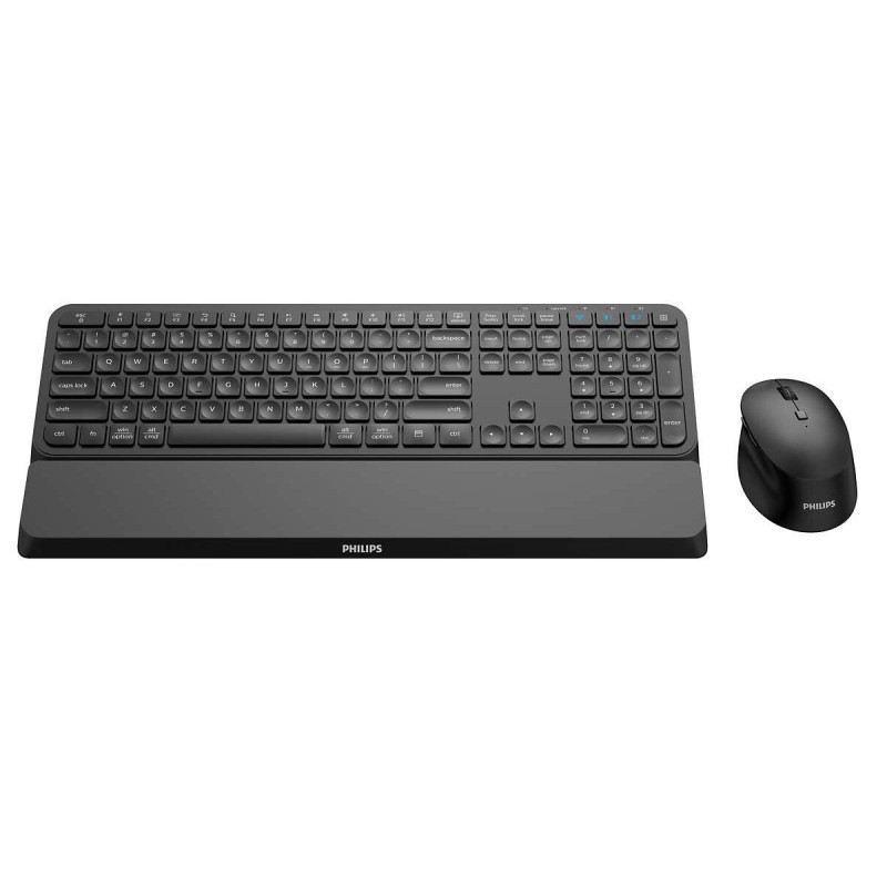 clavier et souris Philips SPT6607B/16 Noir