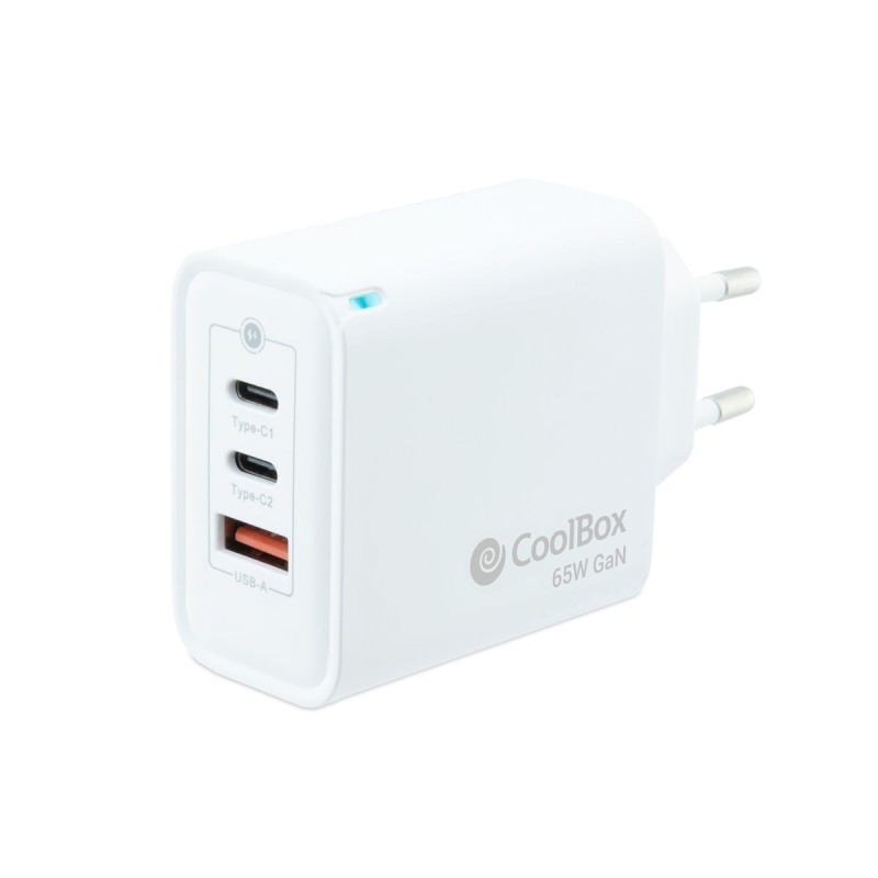 Chargeur mural CoolBox COO-CUP-65CCA Blanc 65 W