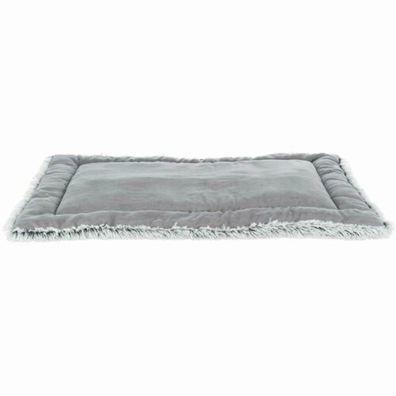 Tapis pour chien Trixie Blanc Noir Gris Tissu Peluche 75 × 55 cm