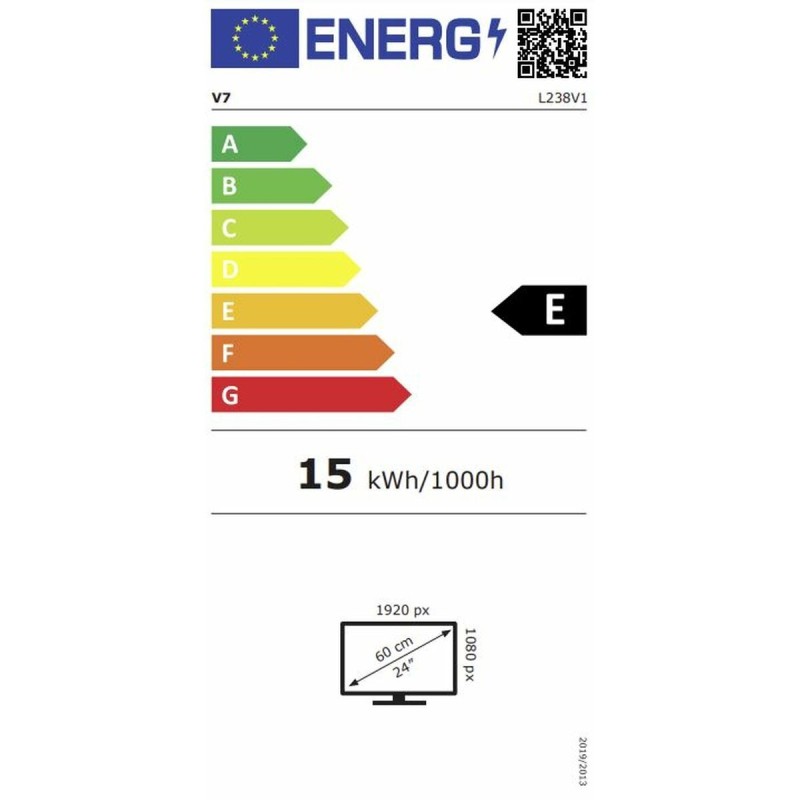 Écran V7 L238V1-E Full HD 23,8"