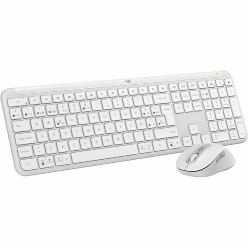 clavier et souris Logitech 920-012596 Blanc Espagnol QWERTY