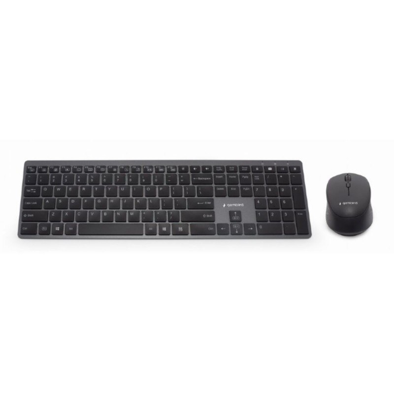 Clavier GEMBIRD KBS-ECLIPSE-M500-ES Noir Espagnol Qwerty