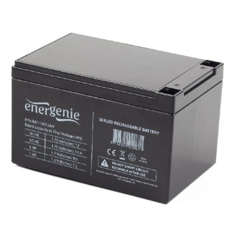 Batterie pour Système d'Alimentation Sans Interruption GEMBIRD BAT-12V12AH 12 Ah 12 V