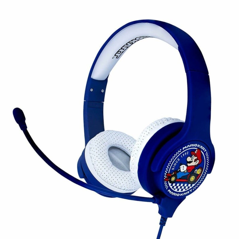 Casques avec Microphone OTL Technologies MARIO KART Bleu Bleu/Blanc