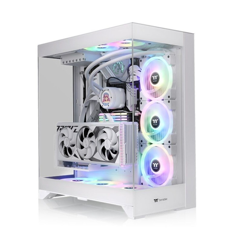 Boîtier ATX semi-tour THERMALTAKE CTE E550 TG Blanc