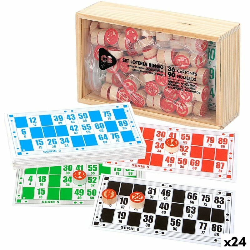 Bingo Colorbaby Bois Papier Plastique (24 Unités)