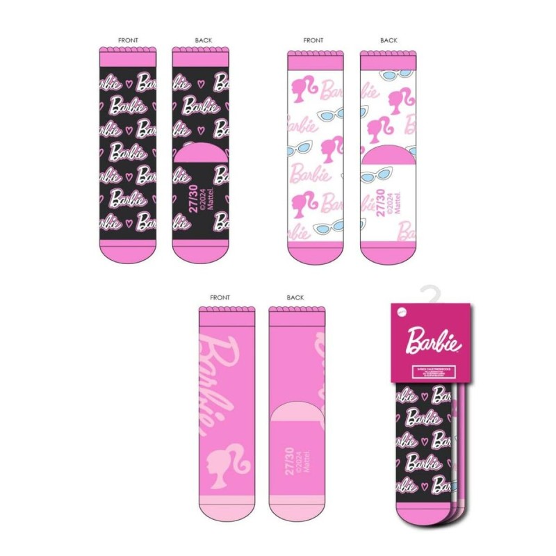 Chaussettes Barbie 3 paires