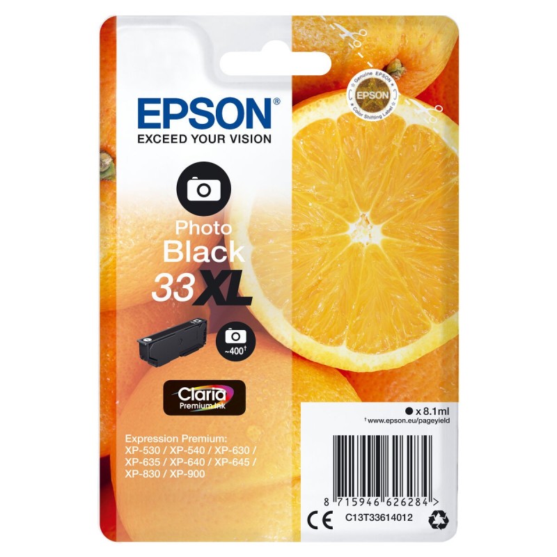 Cartouche d'encre originale Epson C13T33614012 Noir