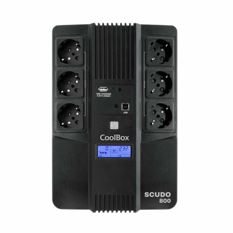 Système d'Alimentation Sans Interruption Interactif CoolBox COO-SAISCU3-800 800 W 480 W