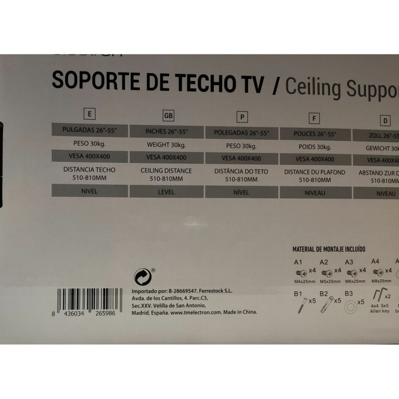 Support de TV TM Electron 30 Kg 26-55"