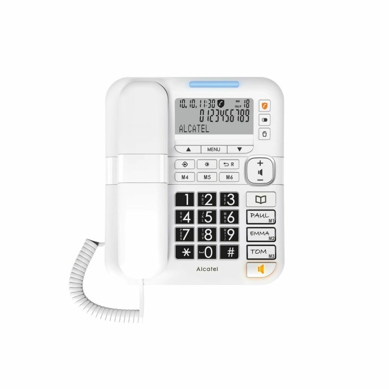 Téléphone fixe Alcatel Blanc