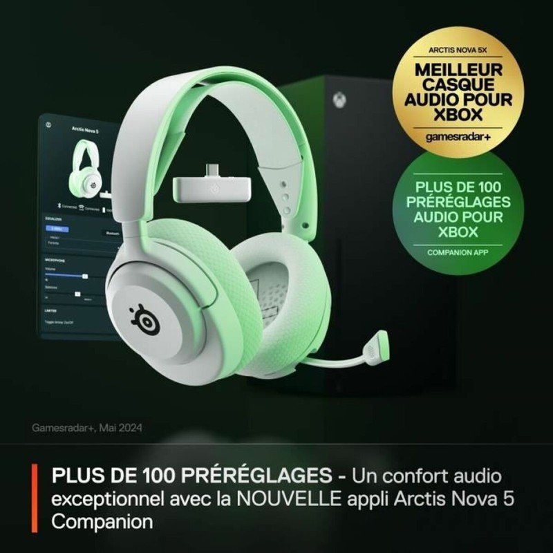 Casques avec Microphone SteelSeries Arctis Nova 5X Blanc