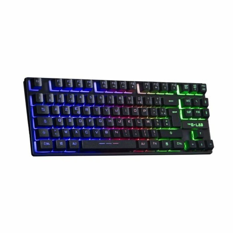 Clavier pour jeu The G-Lab KEYZ CAESIUM TKL WIRELESS Noir AZERTY