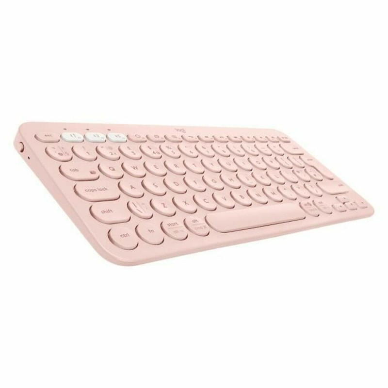 Clavier Logitech K380 Français AZERTY Rose AZERTY