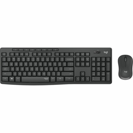 Clavier et souris sans fil Logitech MK295 Français Noir Gris AZERTY