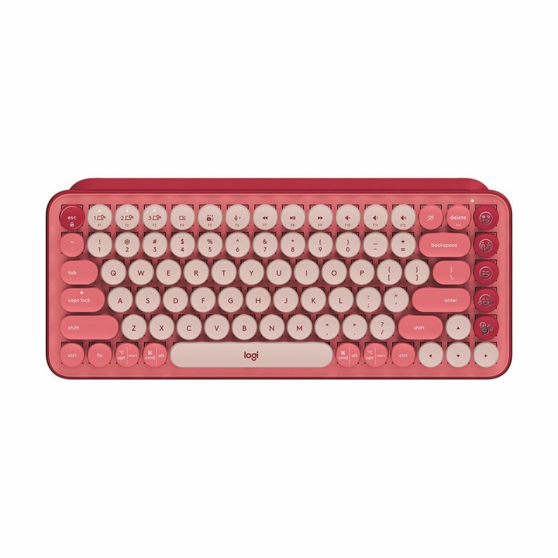 Clavier Logitech POP Français Multicouleur Rose AZERTY AZERTY