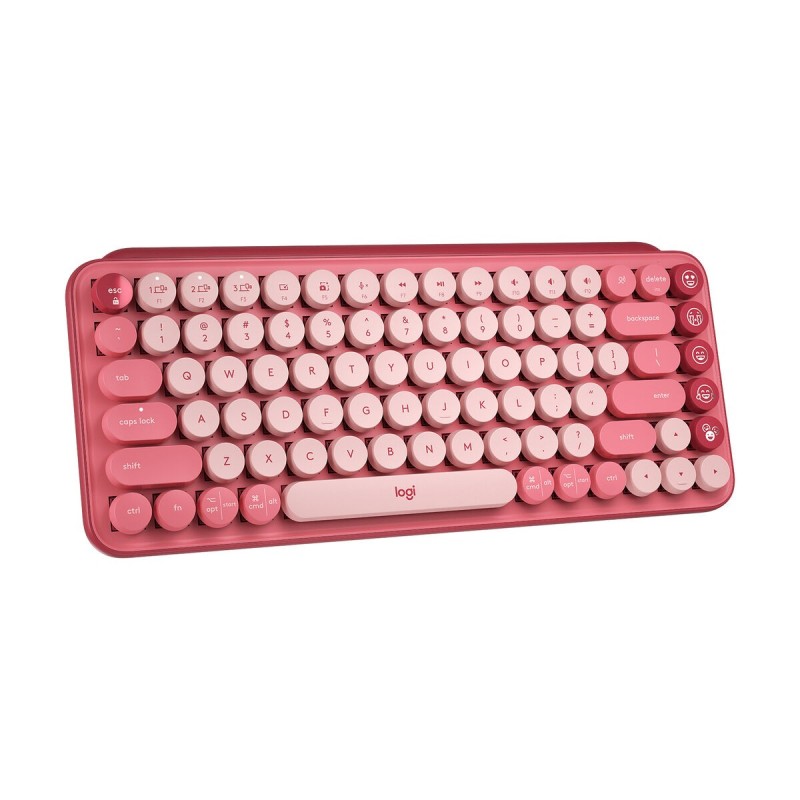 Clavier Logitech POP Français Multicouleur Rose AZERTY AZERTY