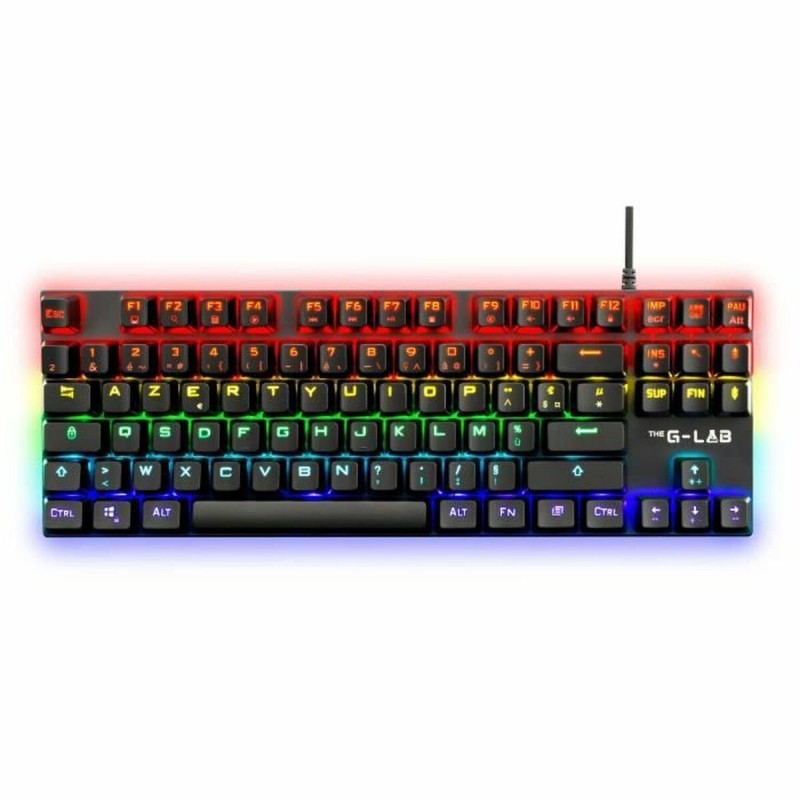 Clavier pour jeu The G-Lab Mercury AZERTY Français Noir