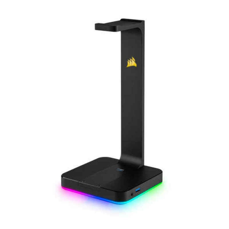 Support pour écouteurs Corsair ST100 RGB Premium USBx2 Noir USB Jack 3.5 mm USB-A