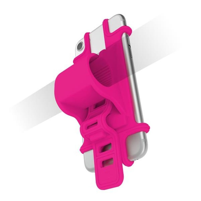 Support Smartphone pour Vélo Celly EASYBIKEPK Rose Silicone