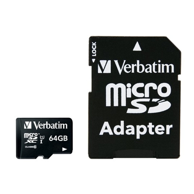 Carte Mémoire Micro SD avec Adaptateur Verbatim 44084