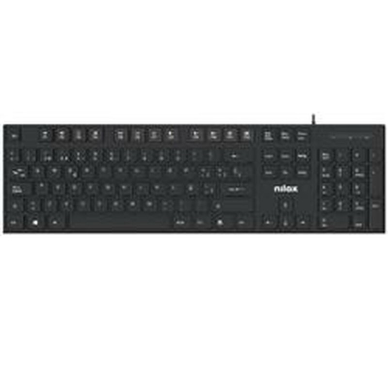 Clavier Nilox NXKBE000012 Noir Espagnol Qwerty